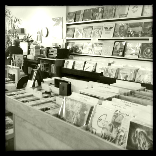 Records at a record store! 
