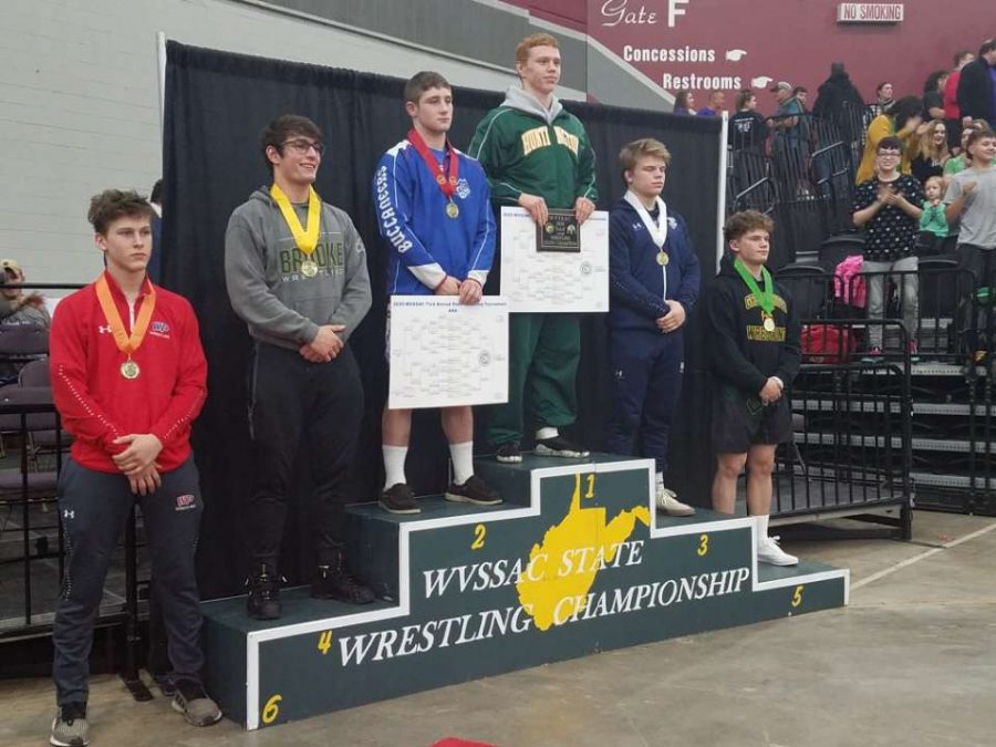 Owen Quinn taking home fifth place from the 2020 WV Wrestling State Meet.