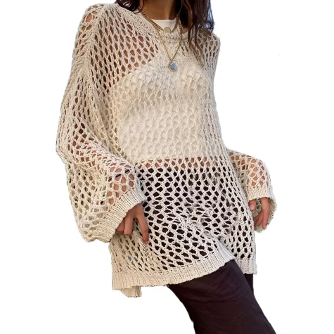 Crochet sweater featured on Walmart.com.