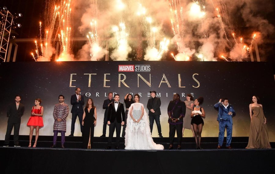 The cast of Eternals at Comic-Con.