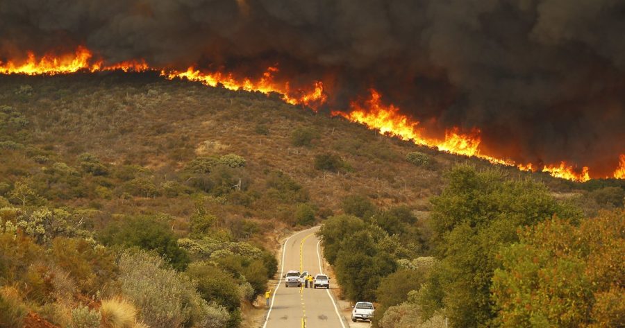 A+wildfire+in+the+hills+of+California.+Over+10%2C000+acres+of+land+have+been+devastated+by+the+fires.+%7C+PA+Images