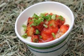 The Greenbrier Sporting Clubs famous Shrimp and Grits. Photo by Christina Entennmann.