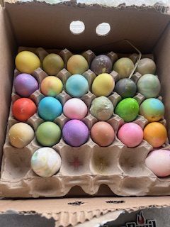 Egg hunt results. Photo credit: Porsche Ambler.