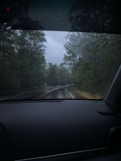Rainy roads. Photo credit: India Woods