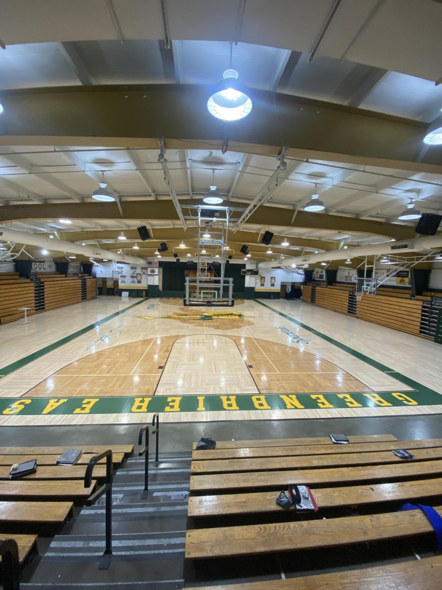 Gym at Greenbrier East High School. Photo credit: Luna Huffman